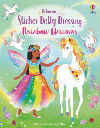 Harper Collins Sticker Dolly Dressing - Rainbow Unicorns