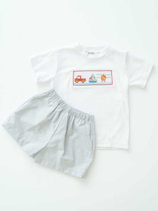 Ruth and Ralph Things That Go Beau T-Shirt and Shorts Set
