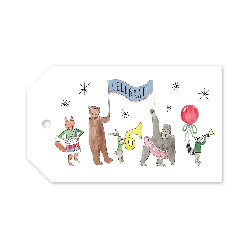 Animal Parade Gift Tags