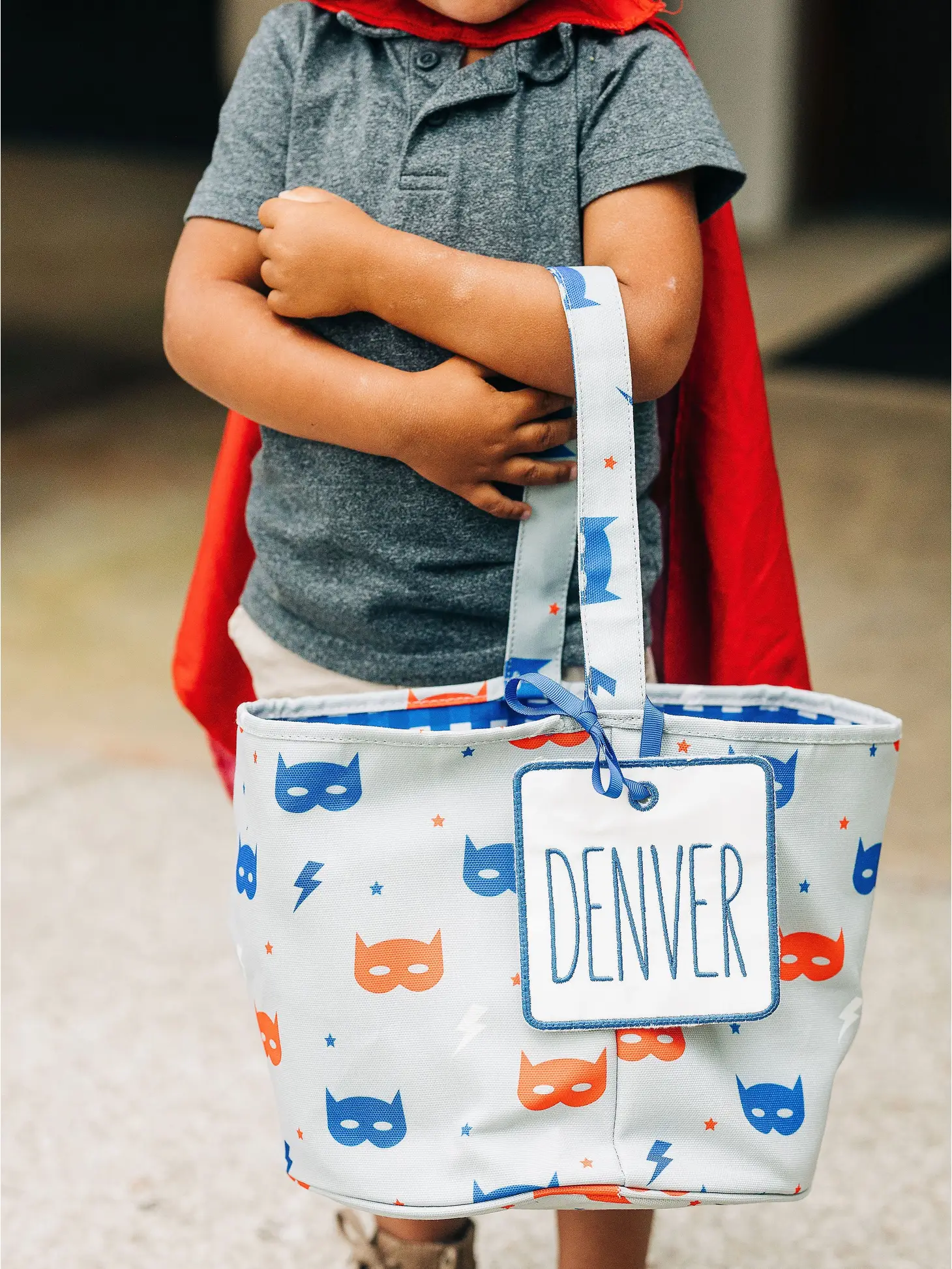 Sugar Bee Halloween Basket- Superhero