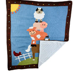 Animal Tower Baby Blanket