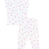 Heart Print Pajama - Pink