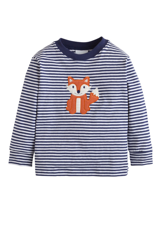 Little English Applique T-Shirt - Fox