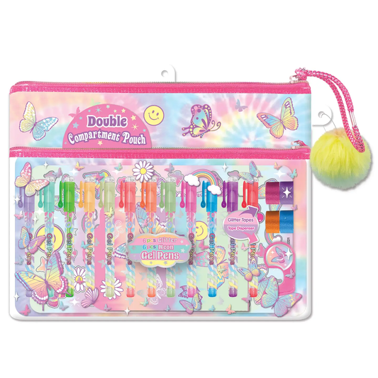 Hot Focus Colorful Creations Pen Set - Tie Dye Butterfly