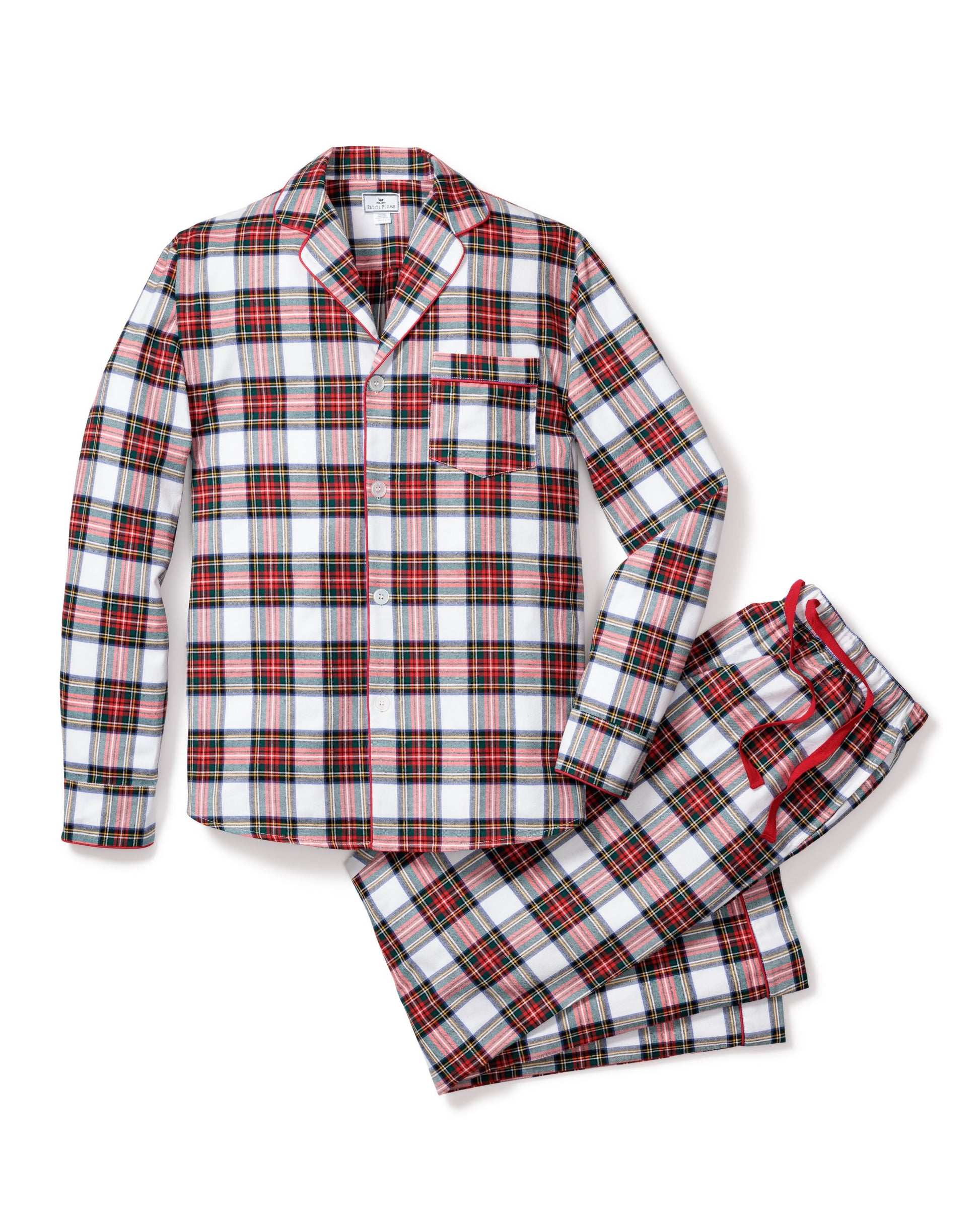 Petite Plume Men's Balmoral Tartan Pajama Set