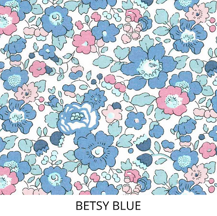 My Little Shop UK Betsy Blue Liberty of London Name Small Backpack - Pink