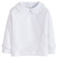 Little English Piped Peter Pan Shirt - White