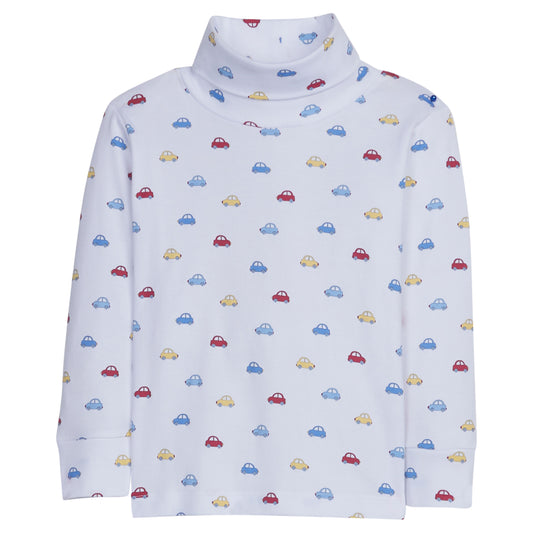 Little English Printed Turtleneck - Cars