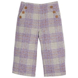 Bisby Wide Leg Pants- Lilac Tweed