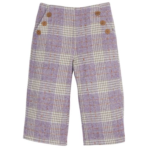 Bisby Wide Leg Pants- Lilac Tweed