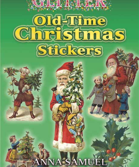 Dover Glitter Old-Time Christmas Stickers