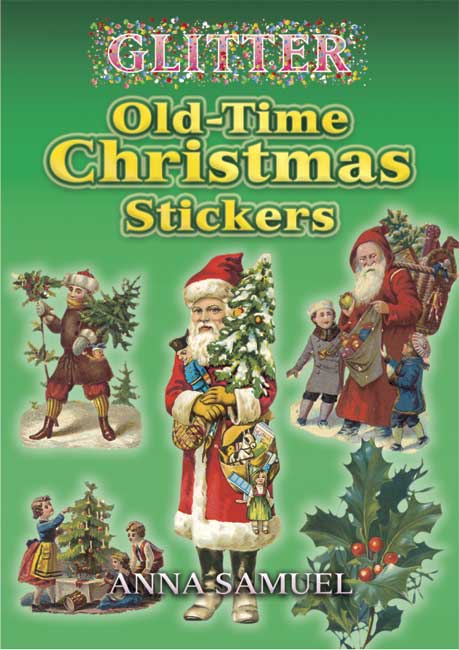 Dover Glitter Old-Time Christmas Stickers