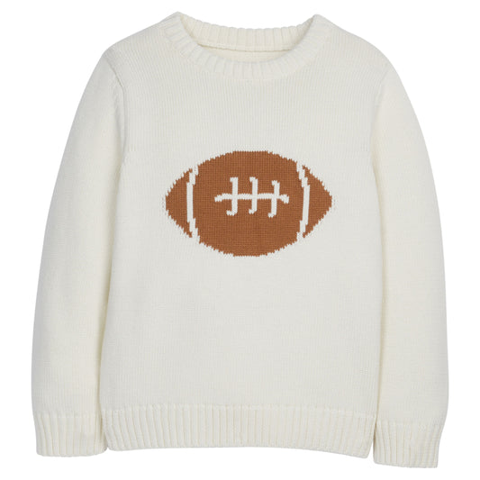 Little English Intarsia Sweater- Football 