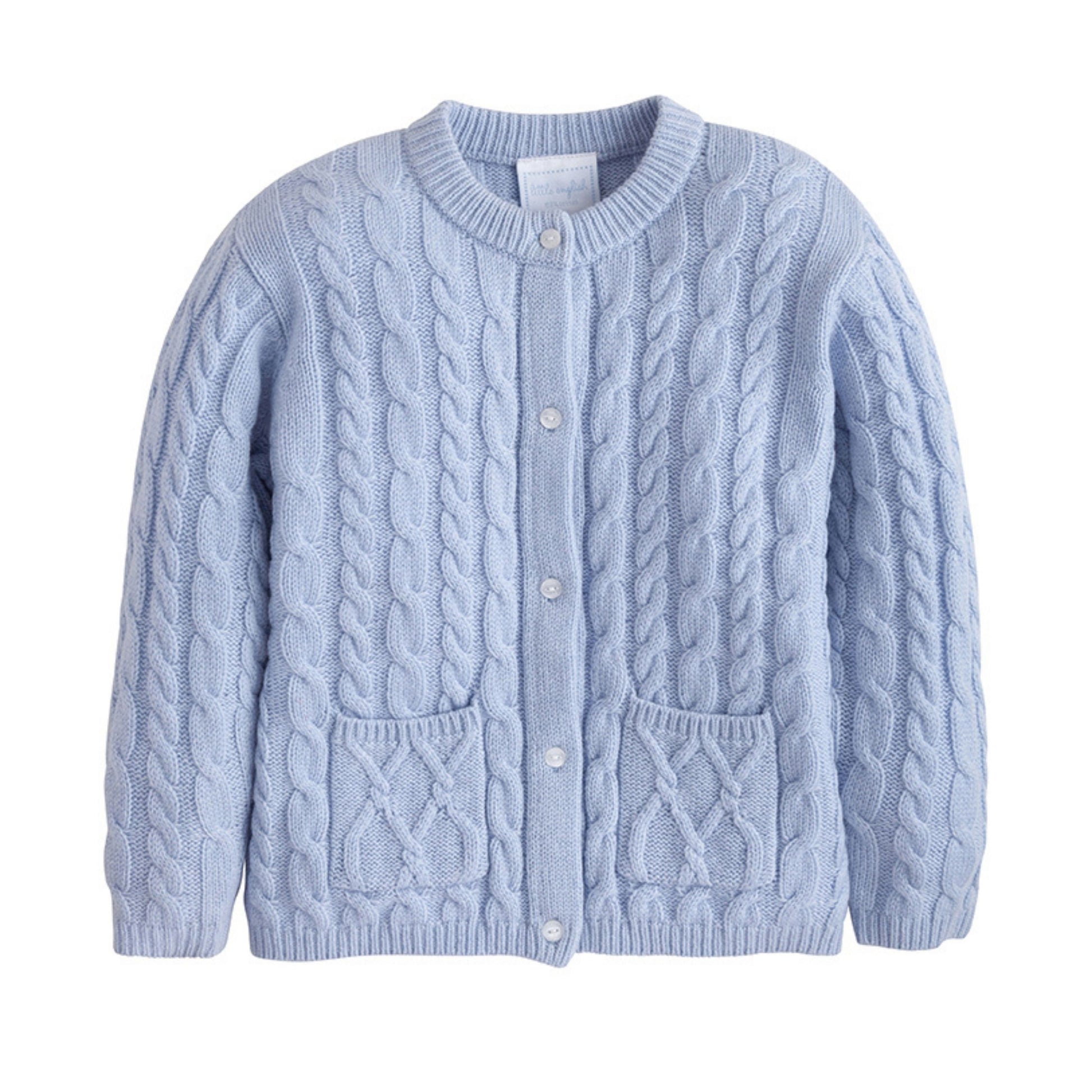 Little English Classic Cashmere Cardigan - Light Blue