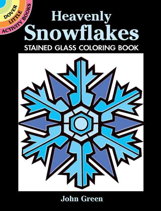 Dover Heavenly Snowflakes Stained Glass Coloring Book