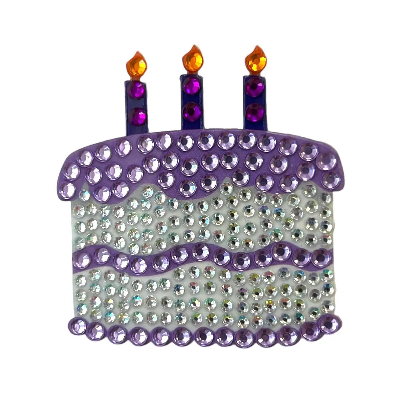 Purple Birthday Cake StickerBean