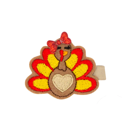  Wee Ones Harvest Turkey Hair Clip