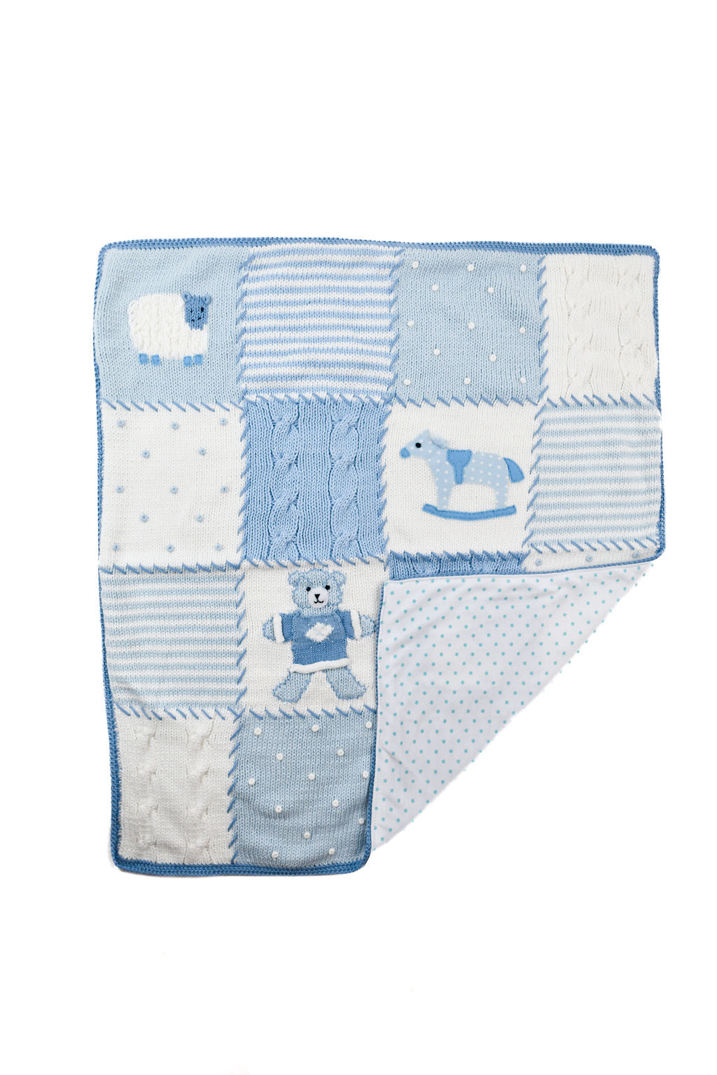Boy's Patchwork Baby Blanket
