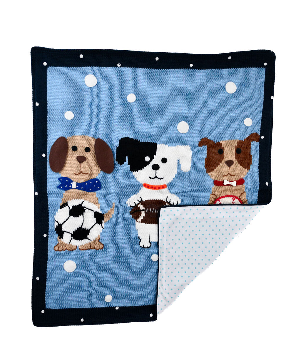 Playful Puppies Baby Blanket