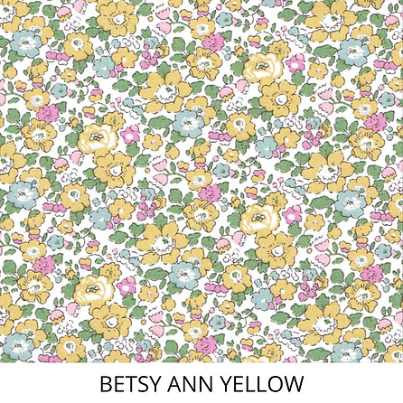 Betsy Ann Yellow Liberty Fabric - My Little Shop UK at Jojo Mommy Dallas