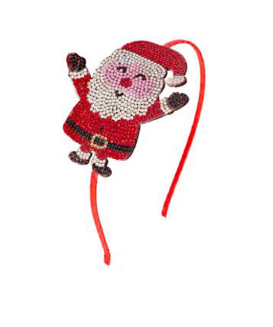 Bari Lynn Crystal Santa Headband