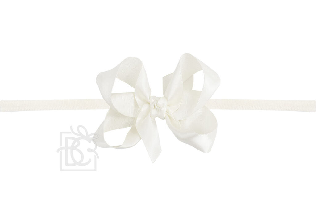 Beyond Creations Medium Satin Bow Baby Headband