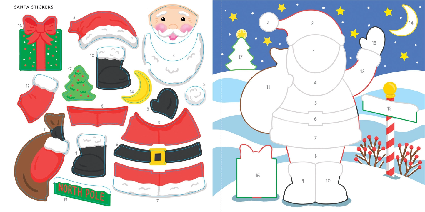 Christmas First Color By Sticker Book