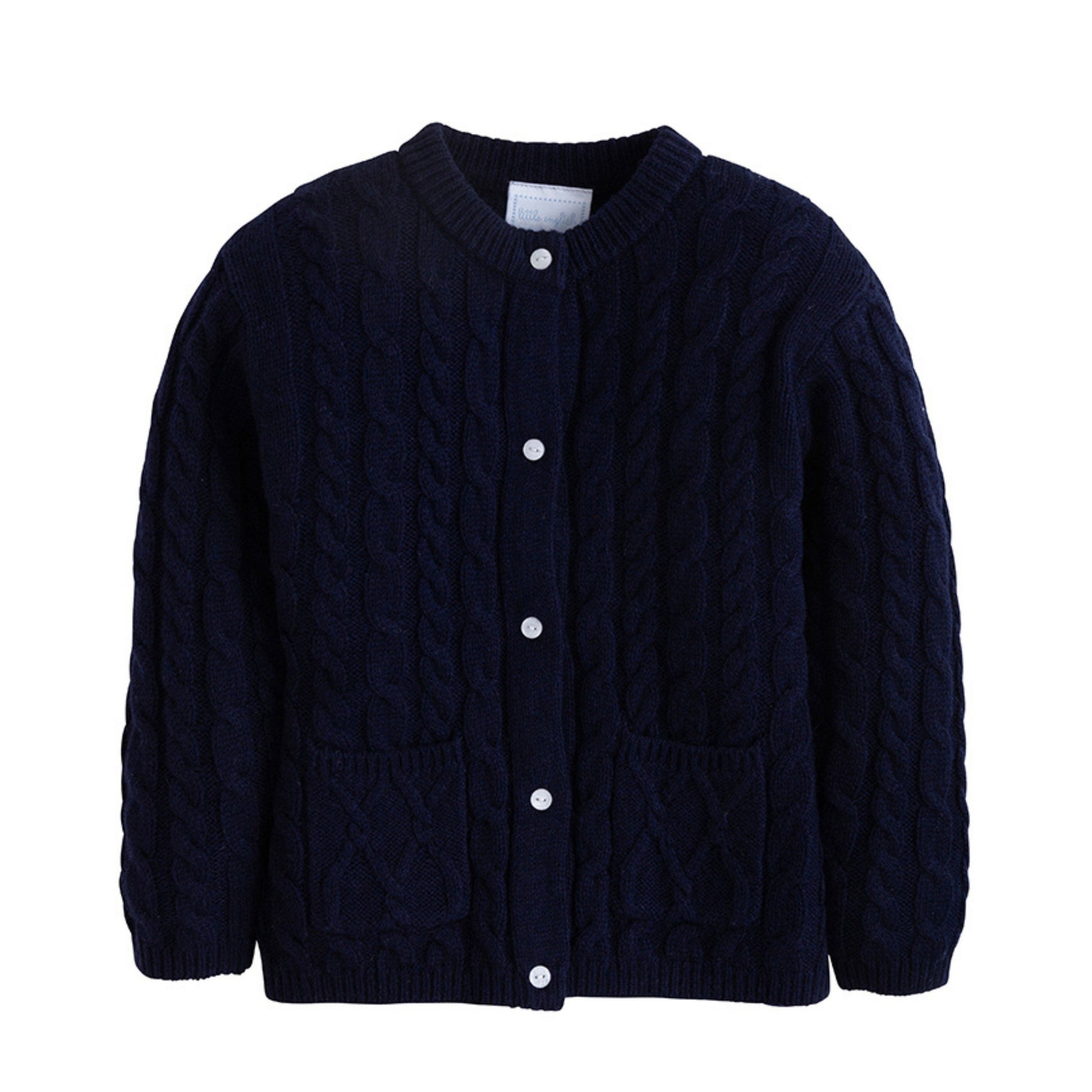 Little English Classic Cashmere Cardigan - Navy