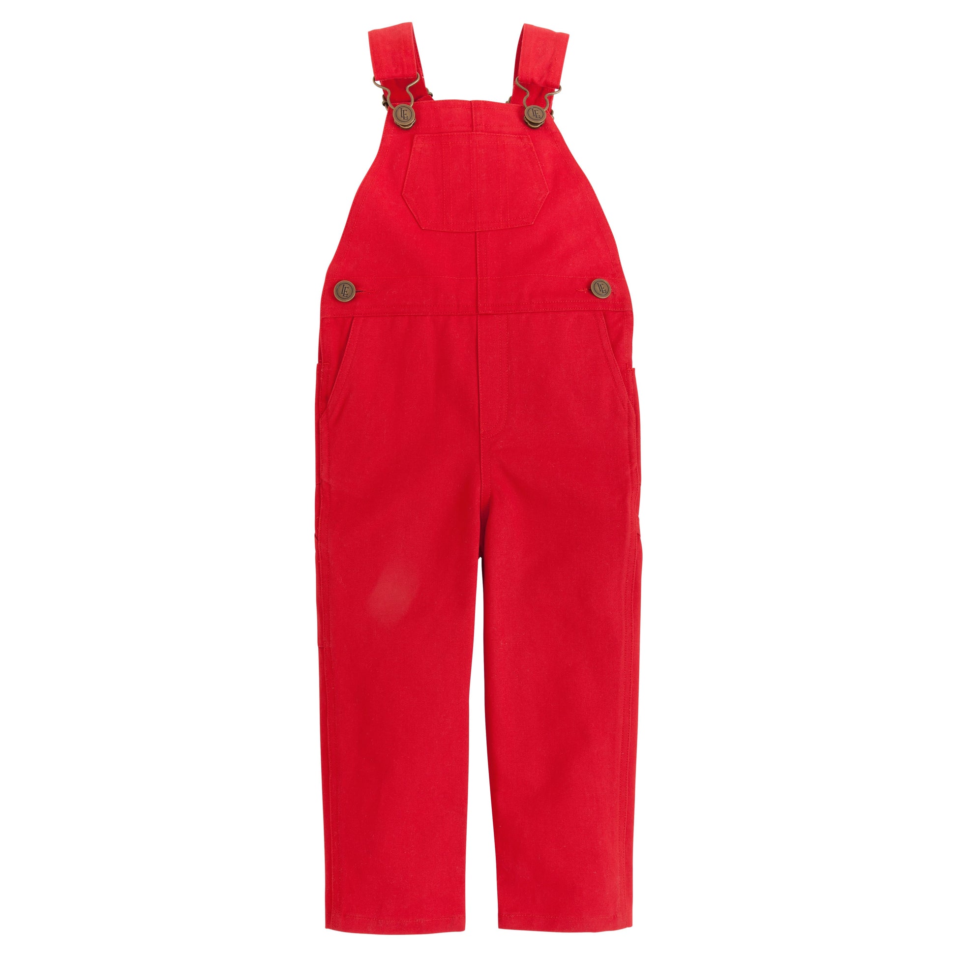 Little English Essential Overall - Red Twill