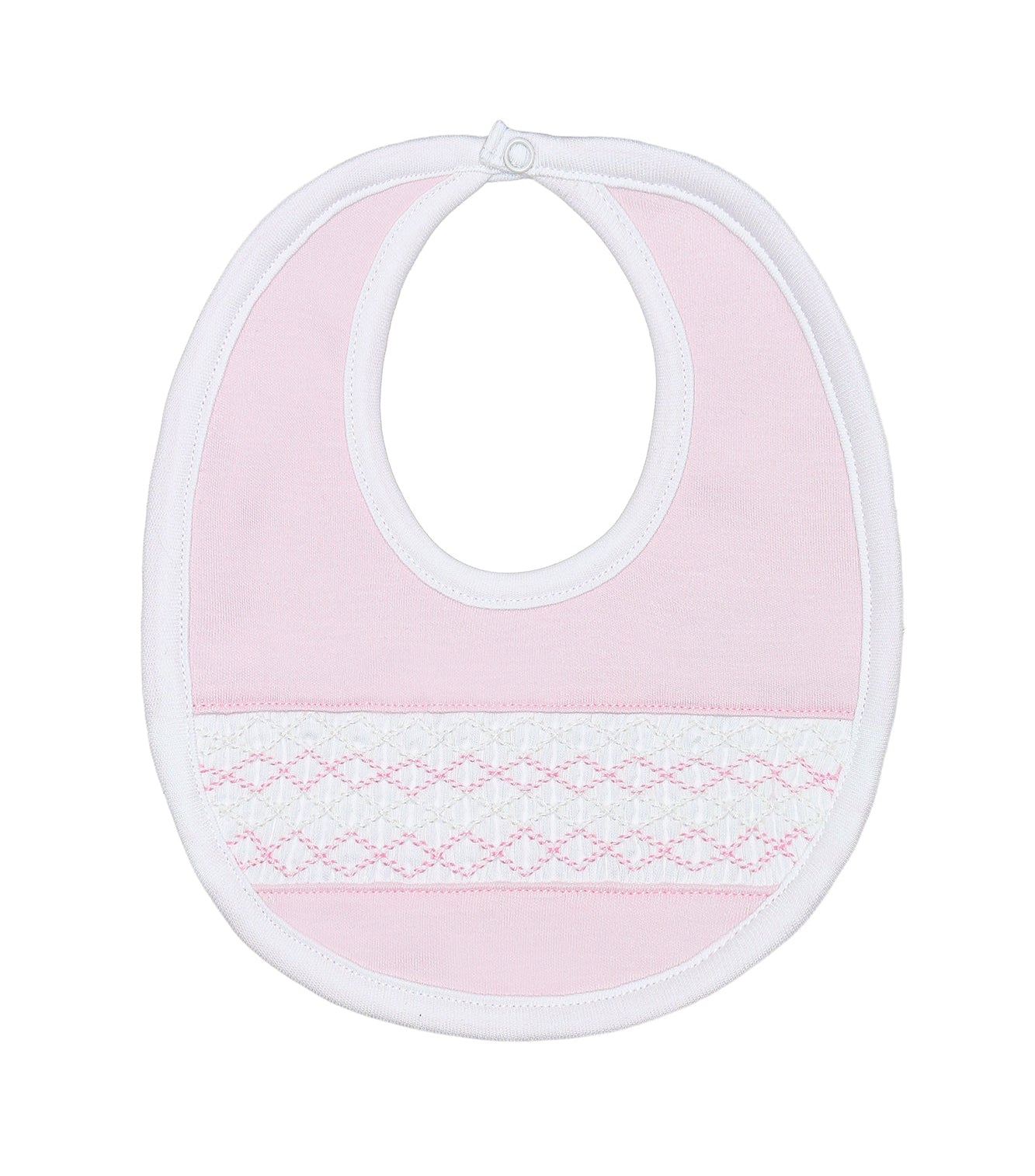 Nellapima Signature Smocked Girls Bib- Pink