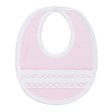 Nellapima Signature Smocked Girls Bib- Pink