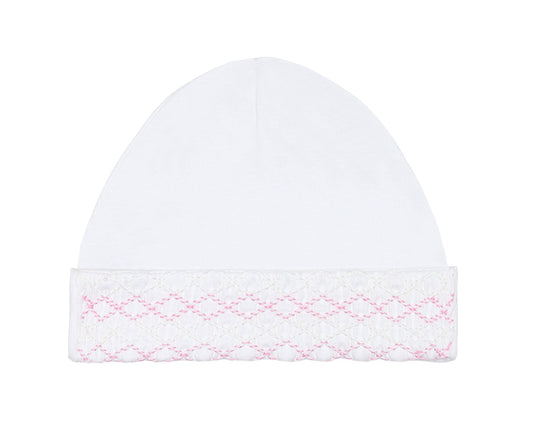 Nellapima Signature Smocked Girl Hat- White