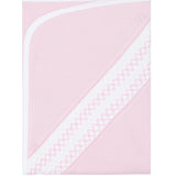 Nellapima Signature Smocked Girls Receiving Blanket- Pink