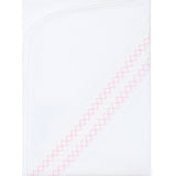 Nellapima Signature Smocked Girls Receiving Blanket- White