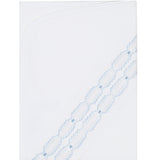 Nellapima Signature Smocked Boys Receiving Blanket- White