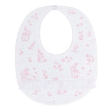Nellapima Pink Bunny Toile Bib