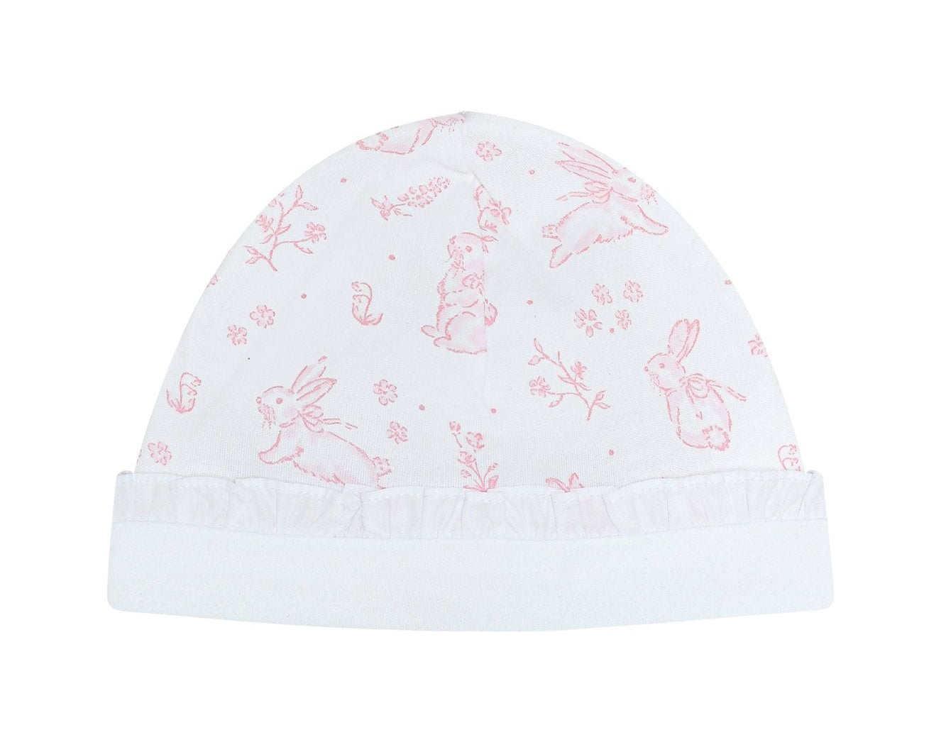 Pink Bunny Toile Hat