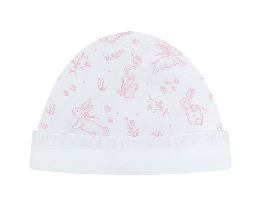 Pink Bunny Toile Hat
