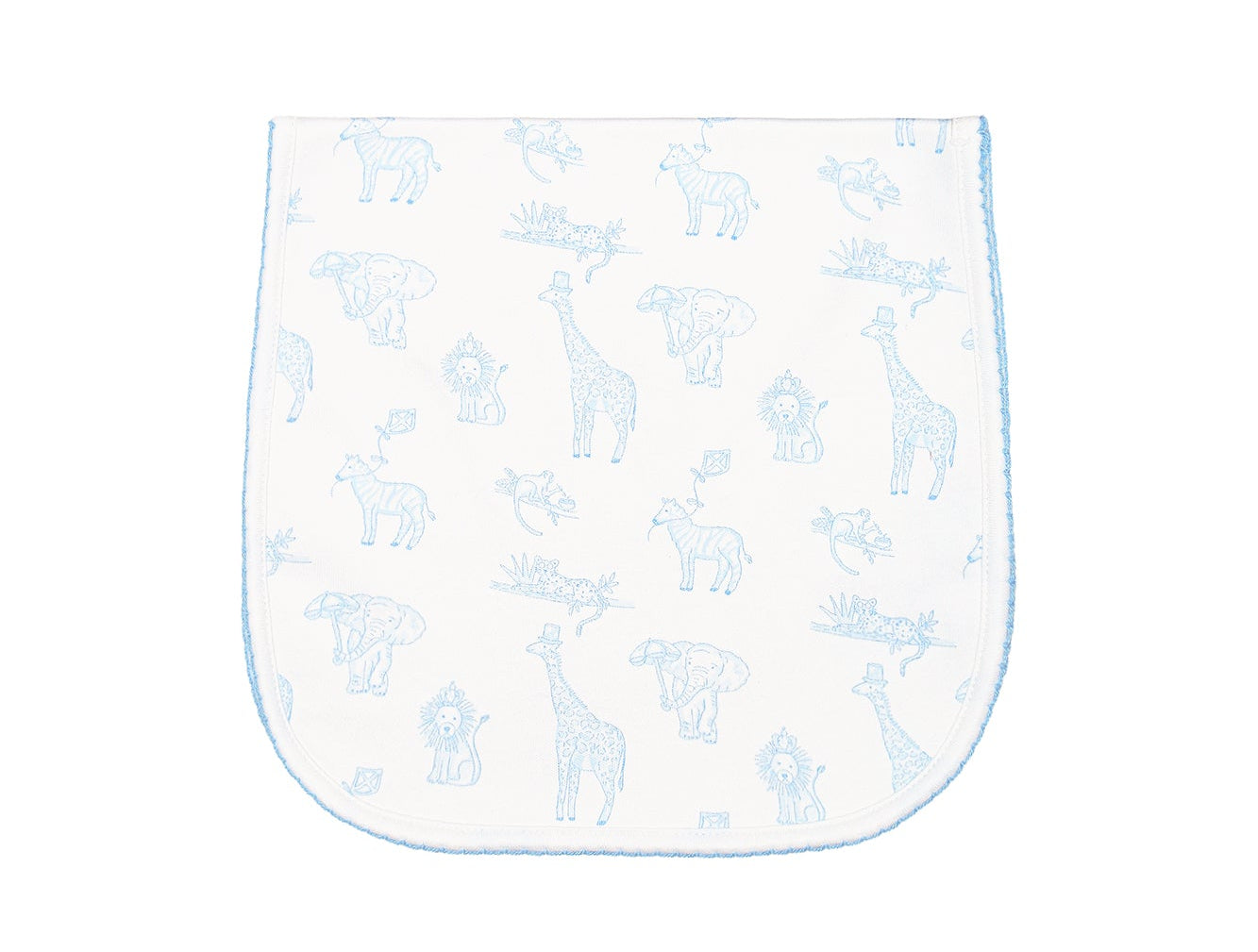 Nellapima Blue Safari Burp Cloth