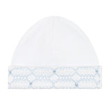 Nellapima Signature Smocked Boys Hat- White