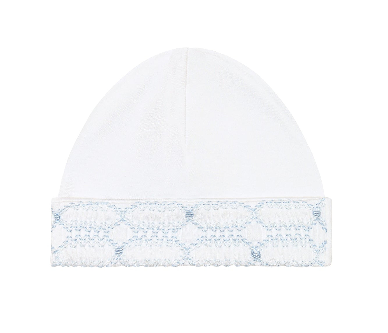 Nellapima Signature Smocked Boys Hat- White