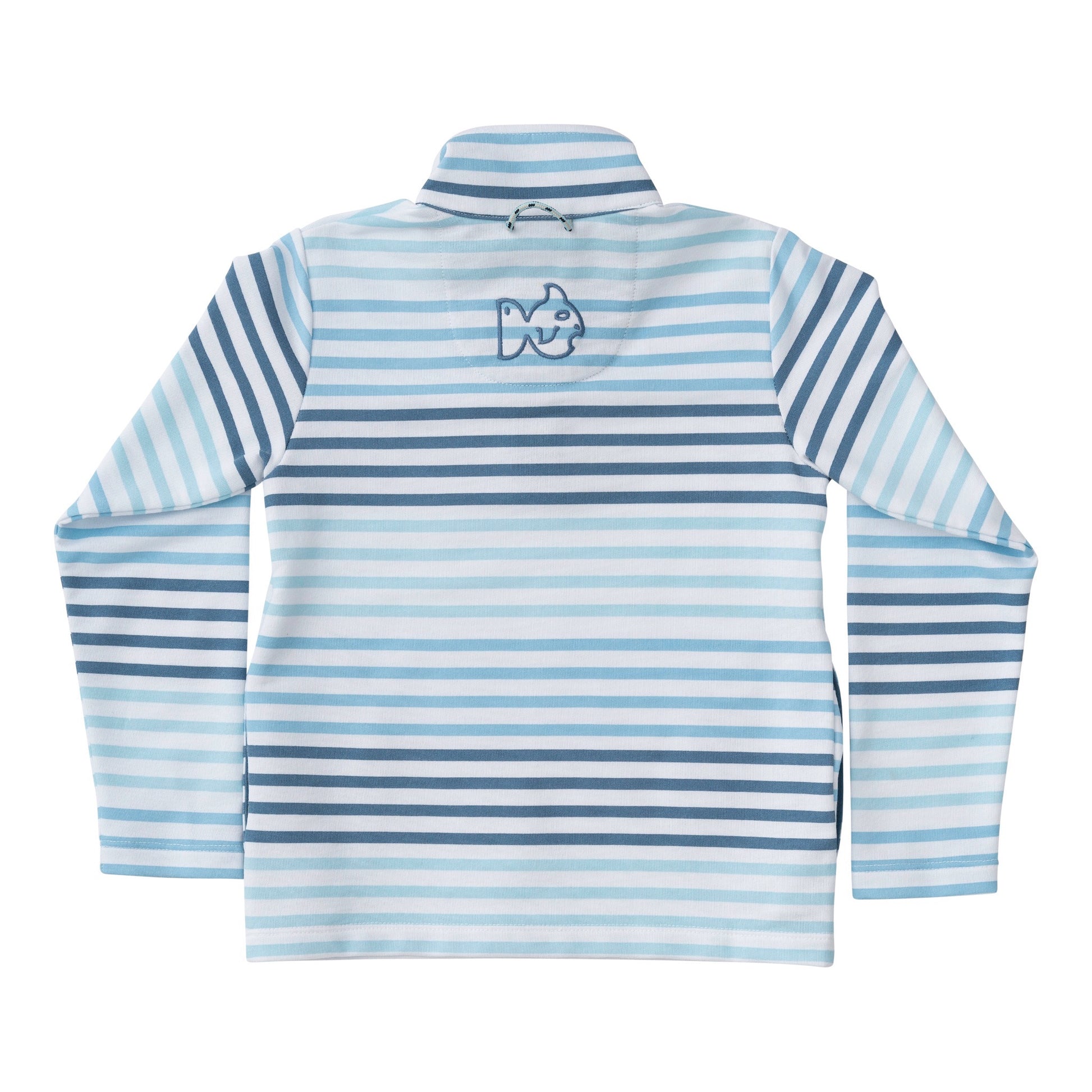 PRODOH Sporty Snap Pullover- Captain's Blue Multi Stripe