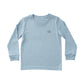 Prodoh Long Sleeve Cotton T-Shirt- Ashley Blue
