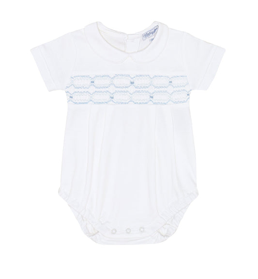 Nellapima Signature Smocked Bubble- Blue