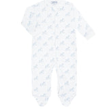 Nellapima Blue Rocking Horse Zipper Footie
