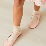 Pepa London Pink Leather Mary Jane Shoes