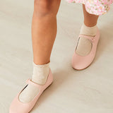 Pepa London Pink Leather Mary Jane Shoes