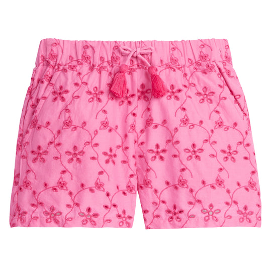 BISBY Richmond Shorts- Pink Eyelet