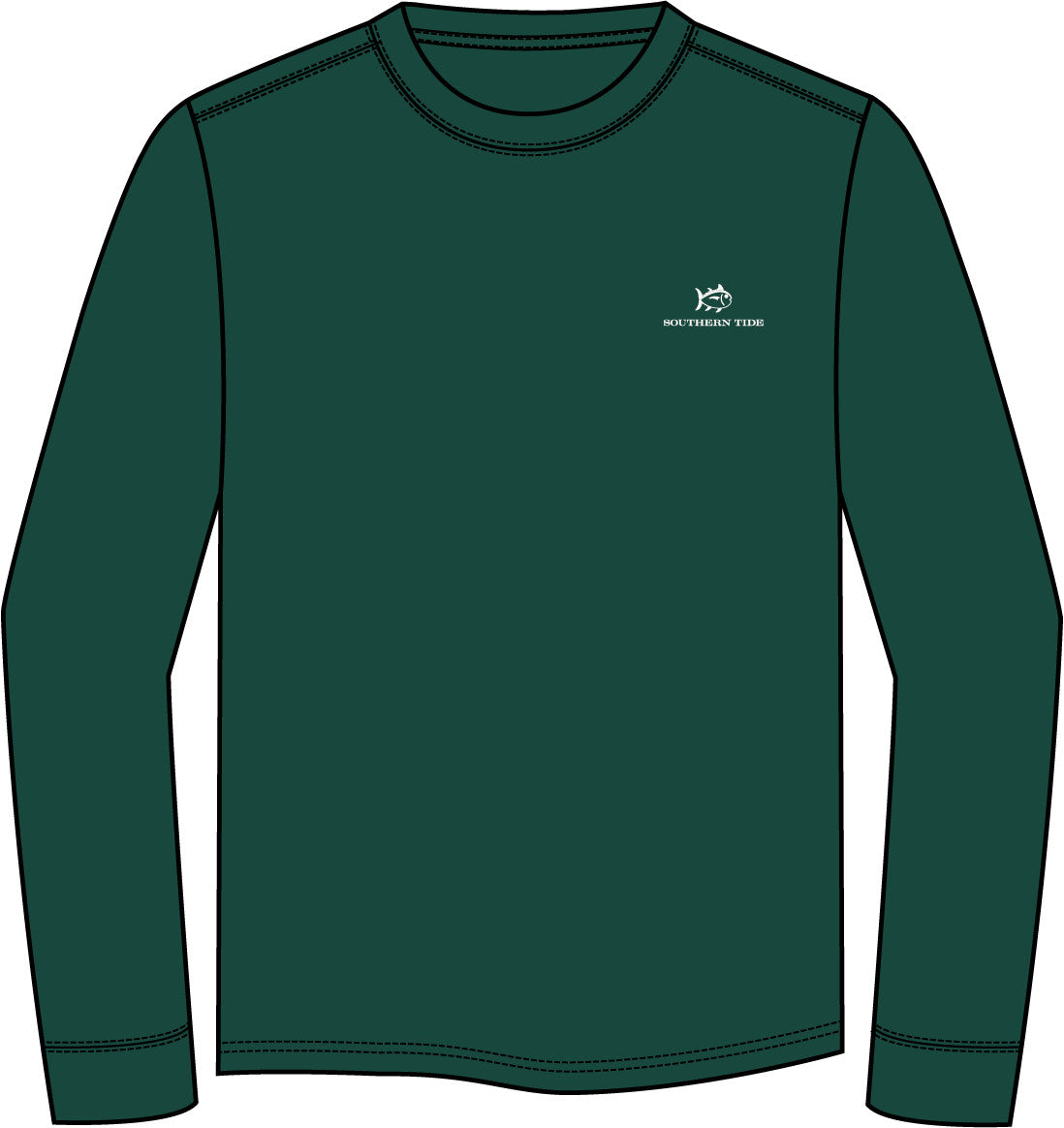 Southern Tide Santa Club Car Tee- Salt Meadow