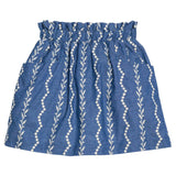 Bisby Portofino Skirt with Pockets- Chamonix Chambray Embroidery